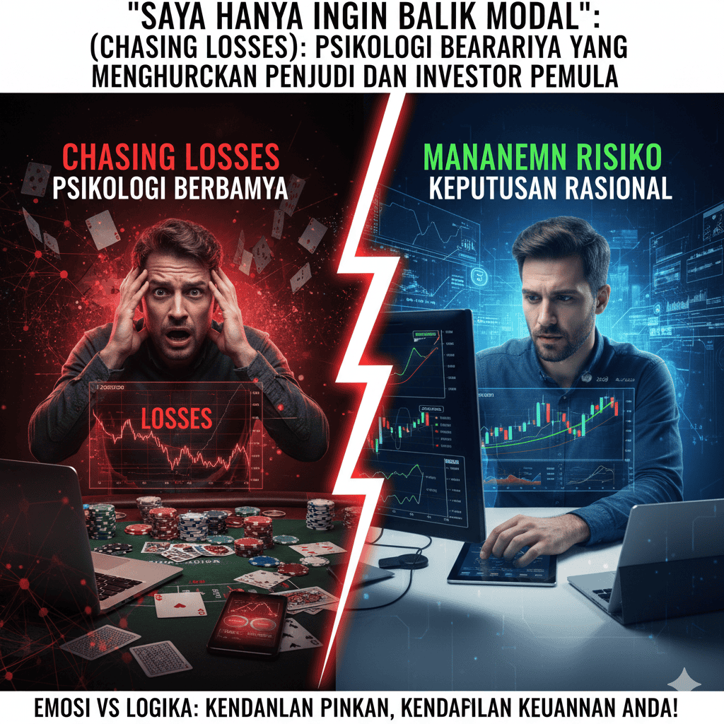 Chasing Losses: Psikologi Berbahaya yang Menghancurkan Penjudi dan Investor Pemula