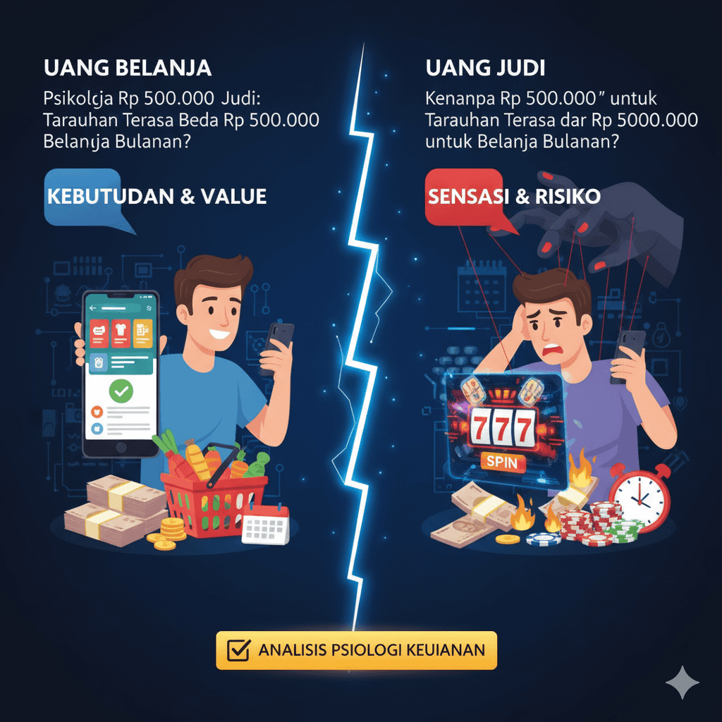Psikologi "Uang Judi": Kenapa Rp 500.000 untuk Taruhan Terasa Beda dari Rp 500.000 untuk Belanja Bulanan?